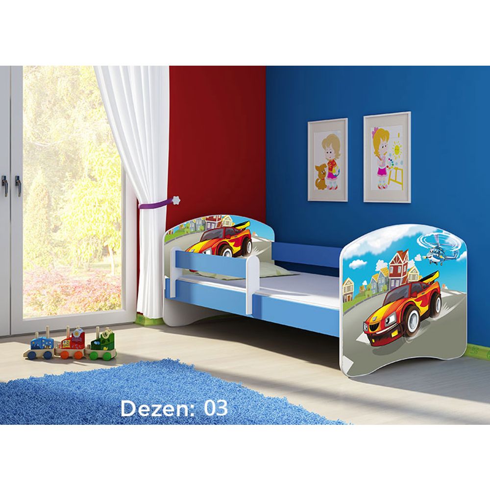 ACMA Dječiji krevet Acma II Blue - 180x80cm - Dezen 03 slika 2