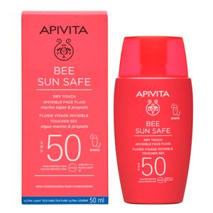 Apivita bee sun safe dry touch fluid za lice SPF 50+  50ml