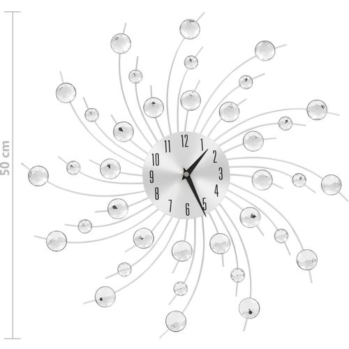 Zidni sat s kvarcnim mehanizmom moderni dizajn 50 cm slika 33