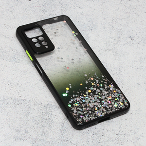 Torbica Frame Glitter za Xiaomi Redmi Note 11 Pro 4G/5G crna