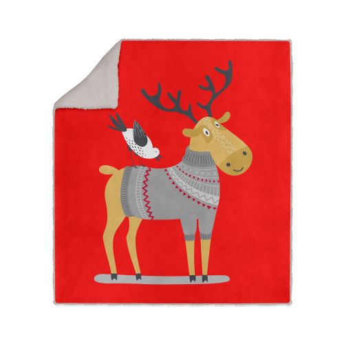 Deka 130x160 Throw Warm Reindeer slika 1