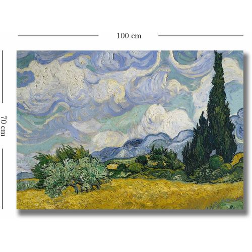 70100VANGOGH001 Multicolor Decorative Canvas Painting slika 3