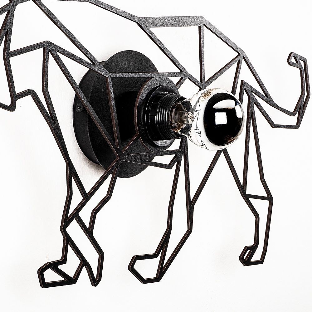 W-044 Crna Zidna Lampa slika 4