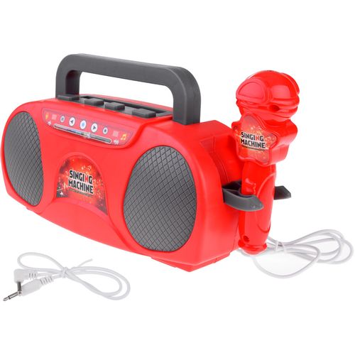 Bežični radio s mikrofonom MP3 crveni slika 3