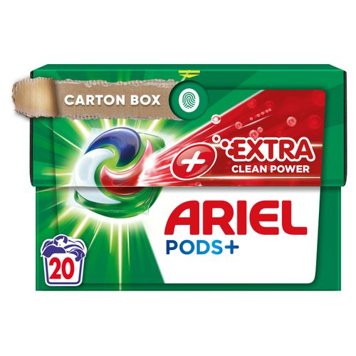 Ariel kapsule tekućeg deterdženta za pranje rublja +Extra Cleaning Power All-in-1 PODS, 20 pranja slika 1