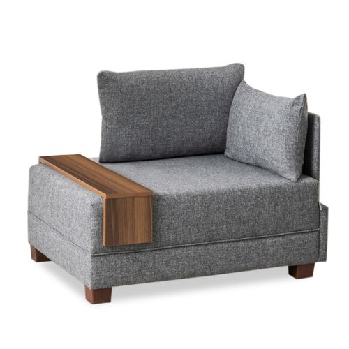 Fly Armchair Right - Grey Grey 1-Seat Sofa slika 8