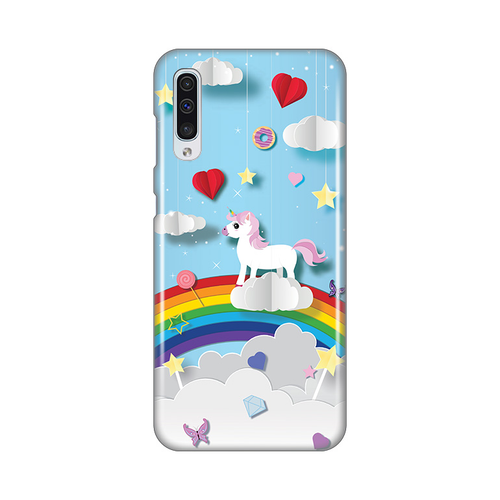 Torbica Silikonska Print za Samsung A307F/A505F/A507F Galaxy A30s/A50/A50s Unicorn slika 1