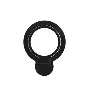 Techsuit - MagSafe telefonski prsten (MPR4) - Okrugli oblik- aluminijska legura - crni