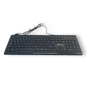 Tipkovnica MediaRange USB, žičana, tanka, crna, HR znakovi, MROS101-HRSI