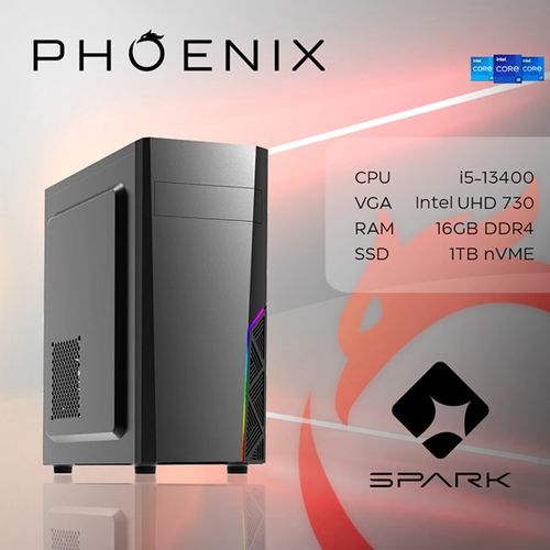 Računalo Phoenix SPARK Y-134 Intel i5-13400/16GB DDR4/NVMe SSD 1TB/NoOS slika 1