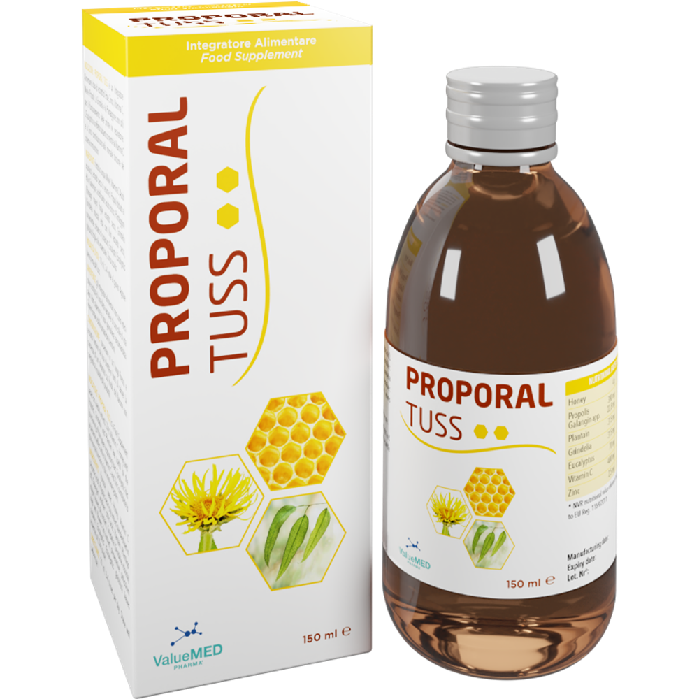 Proporal Tuss Sirup A 150ml Prirodni lijek protiv kašlja slika 1