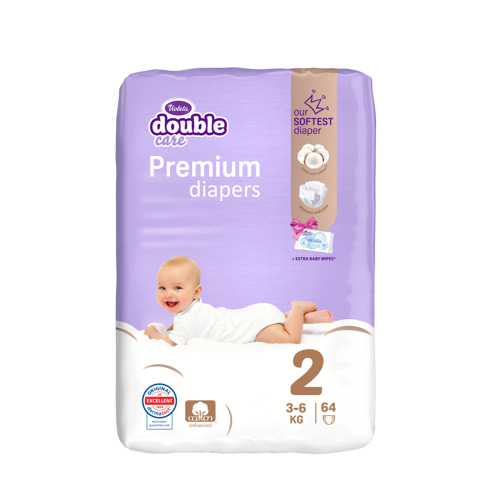 Violeta Double Care Premium Cotton Pelene slika 5