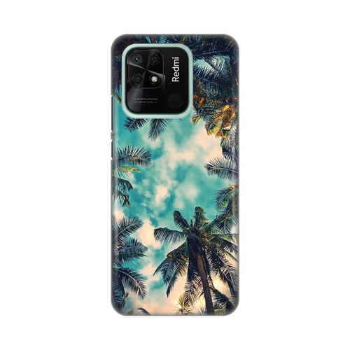 Torbica Silikonska Print za Xiaomi Redmi 10C Palm Tree slika 1