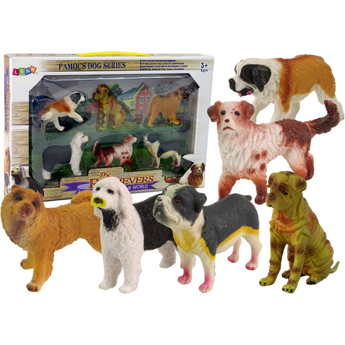 Set figurica psi raznih pasmina 6 kom. slika 1