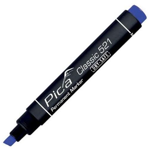 Pica Marker Classic plavi marker sa koso rezanom vrhom slika 1