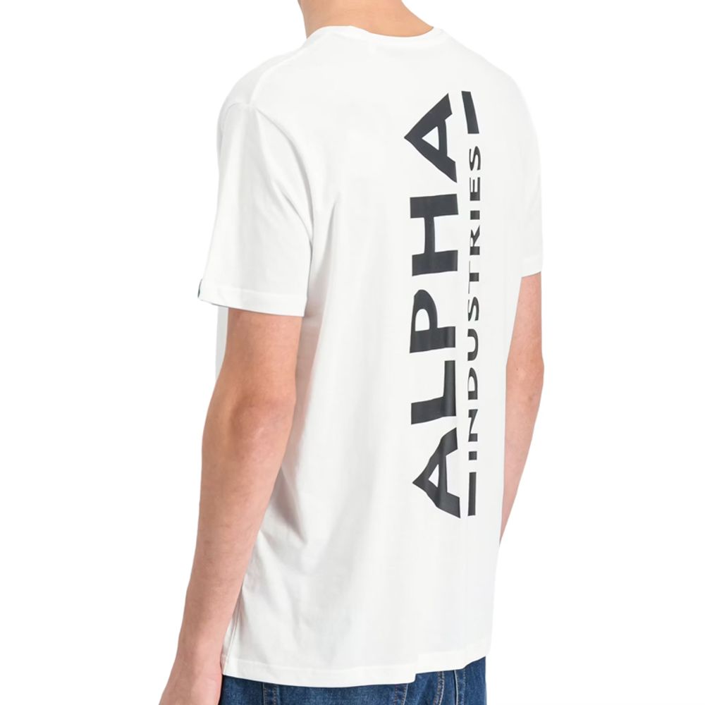 Alpha Industries Muška majica kratkih rukava, Bijela slika 4