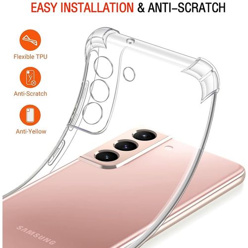 Techsuit Shockproof Clear Silicone prozirna maskica otporna na udarce za Samsung Galaxy S22 5G slika 2