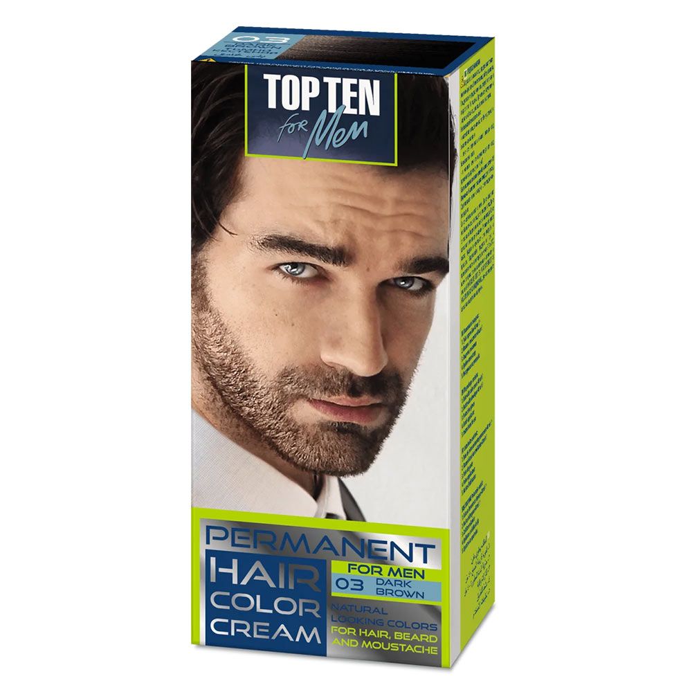 Top Ten farba za kosu i bradu 03 Dark Brown slika 1