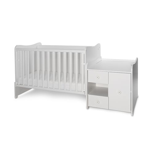 LORELLI MiniMAX Modularni krevetić 4in1 s Mehanizmom Ljuljanja White/Baby Blue 190x72 cm  slika 2