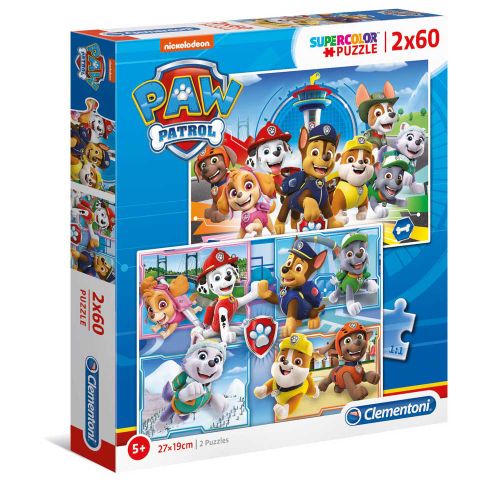 Clementoni Puzzle 2X60 Paw Patrol slika 1