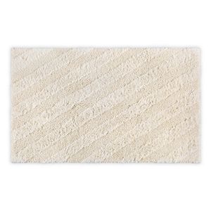 Diagonal Tufted - Cream Cream Bathmat