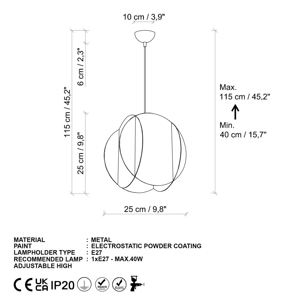 Luster Corner - 13778 - Crni slika 9