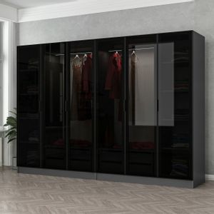 Kale - 6093 Anthracite
Black Wardrobe