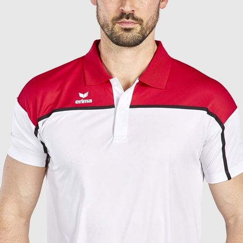 Majica Erima Change Polo Bijela/Crvena/Crna slika 5