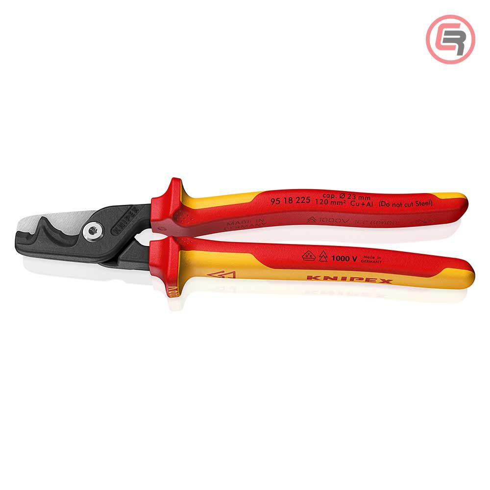 Knipex Škare Makaze 225mm Za Kablove StepCut XL fi 23mm / 120mm2 1000V – 95 18 225 slika 1