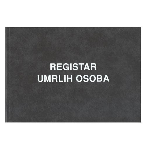 I-623 REGISTAR UMRLIH OSOBA (Obrazac 3); Knjiga 400 stranica, 34,5 x 24 cm slika 1