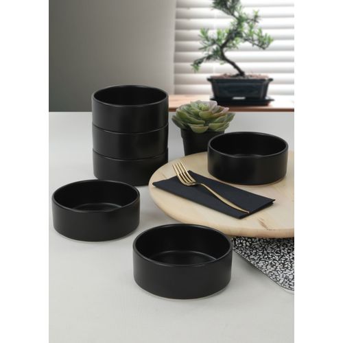 ST038606F956A000000MAKA500 Black Ceramic Bowl Set (6 Pieces) slika 1