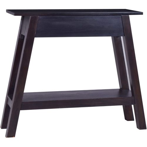 Konzolni stol boja crne kave 90 x 30 x 75 cm od drva mahagonija slika 31
