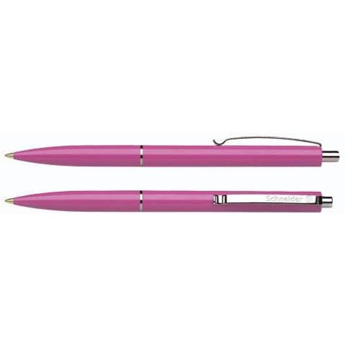 Kemijska olovka Schneider, K15 roza, plava tinta, metalna klipsa S930809 slika 2