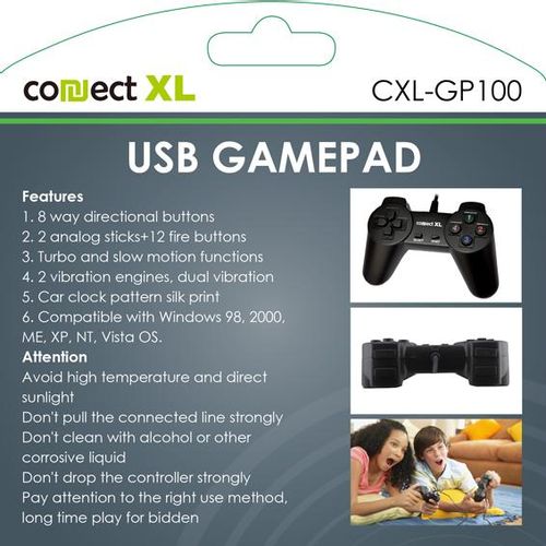 Connect XL Gamepad za PC, 14 tipki/tastera (8-way), konekcija USB - CXL-GP100 slika 5