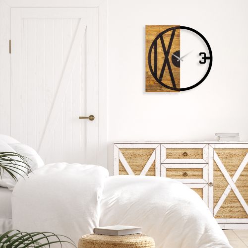 Wallity Ukrasni drveni zidni sat, Wooden Clock 24 slika 2