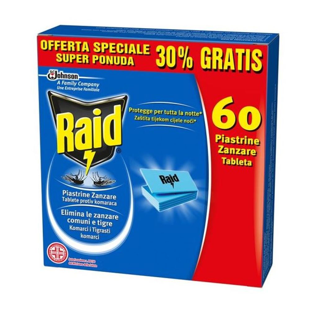 Raid Tablete Za Električni Aparatić 60 Komada slika 1