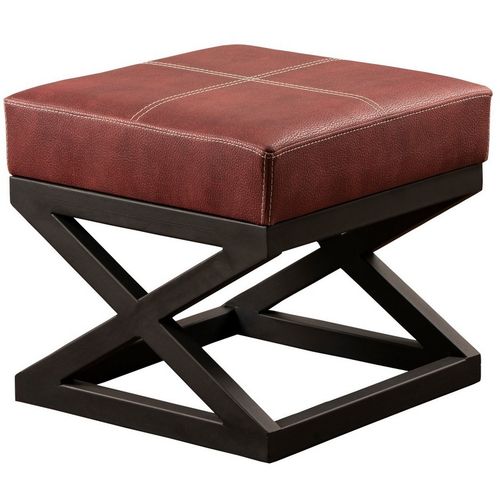 Krupa Metal Ayaklı - Claret Red Claret Red Pouffe slika 2