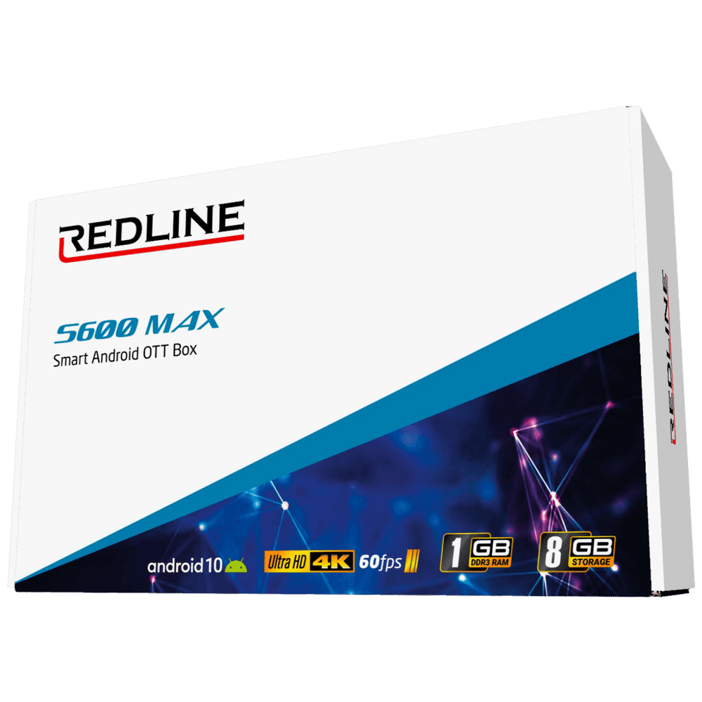 REDLINE Prijemnik IPTV@Android 10, 4K, 1 / 8 GB, Dual Band WiFi - S600 Max slika 2