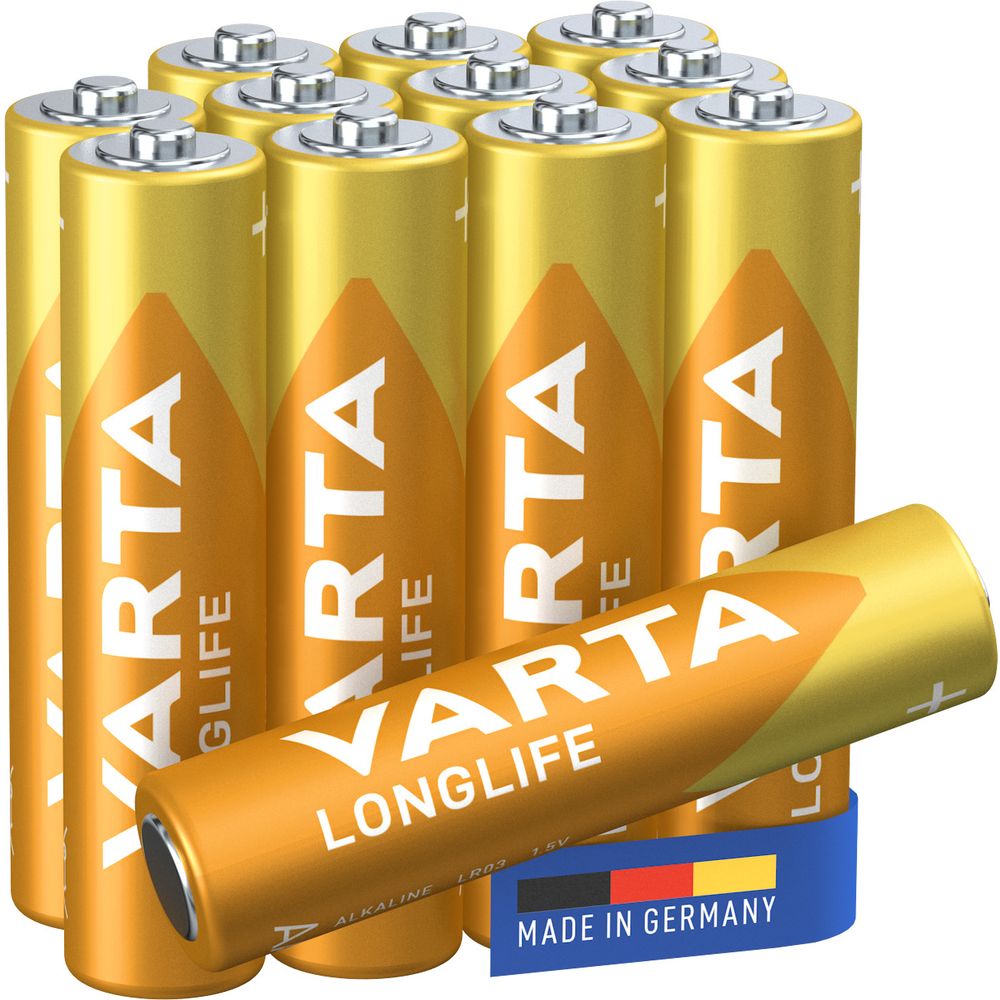 Varta Longlife baterija LR03, AAA, 1,5V 12 kom slika 1