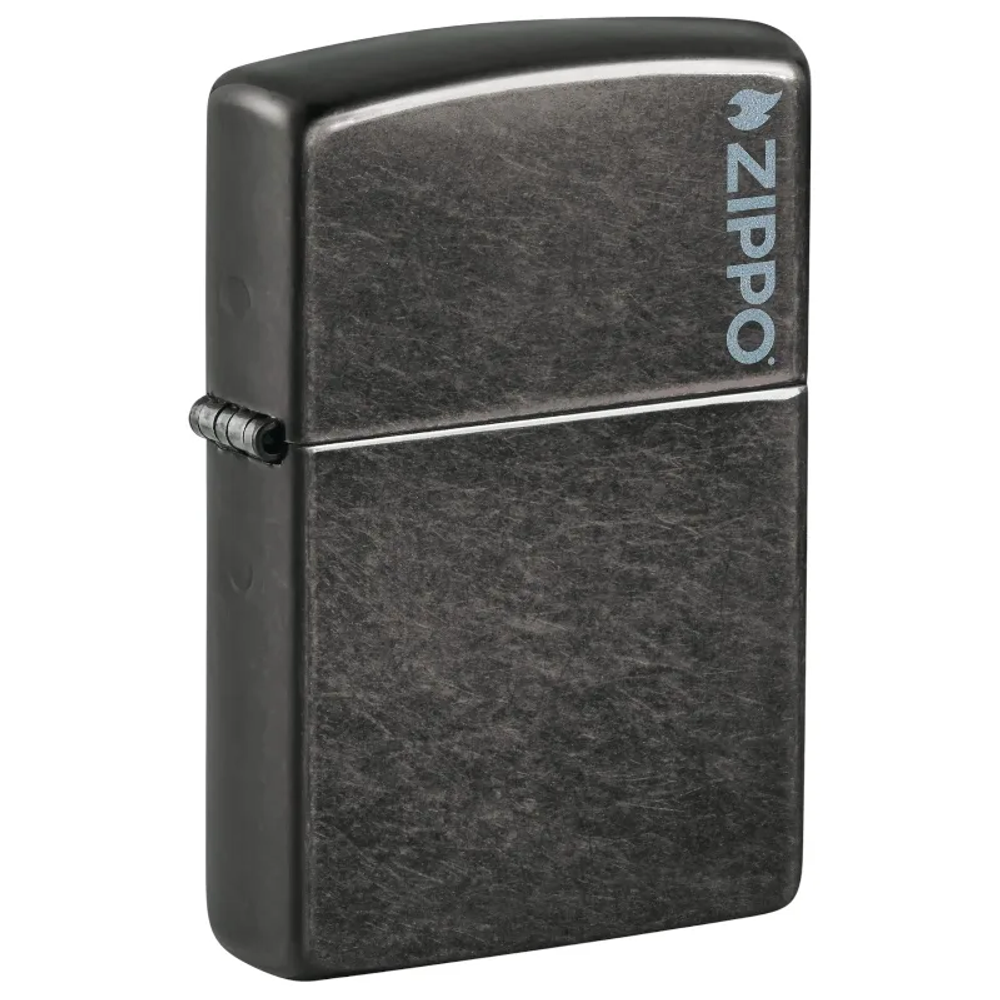 Zippo upaljač 28378ZL Classic Grey Logo slika 1