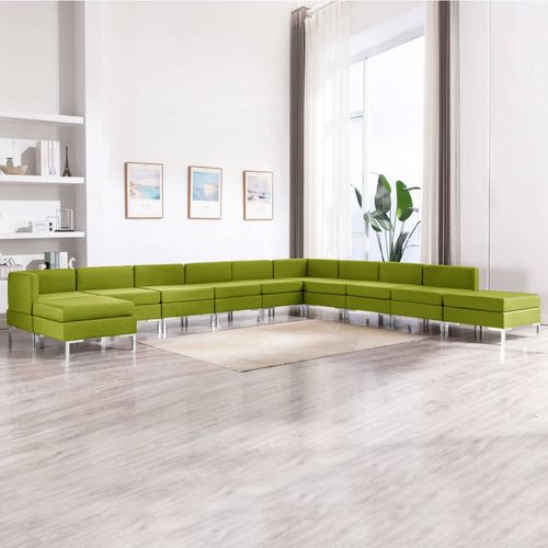 11-dijelni set sofa od tkanine zeleni slika 17