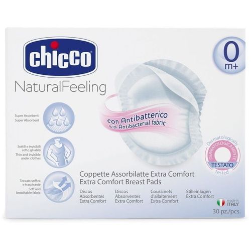 Chicco NaturalFeeling Antibakterijske blaznice za grudi 30kom slika 1