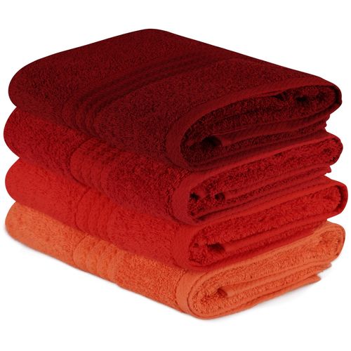 Colourful Cotton Set ručnika REDDY, 50*90 cm, 4 komada, Rainbow - Red slika 1