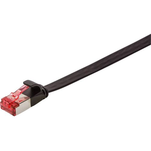 LogiLink CF2093S RJ45 mrežni kabel, Patch kabel cat 6 U/FTP 10.00 m crna pozlaćeni kontakti 1 St. slika 2