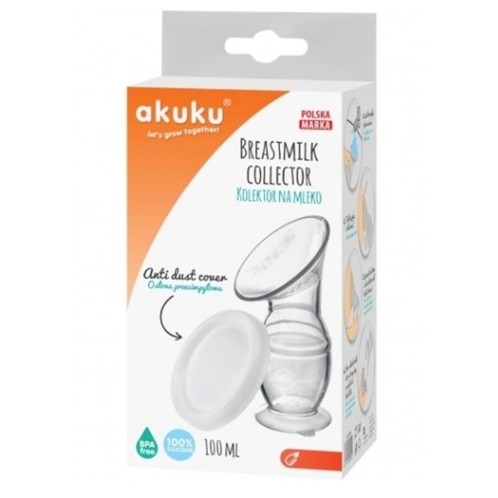 Akuku sakupljač majčinog mlijeka, 100% silikon slika 2