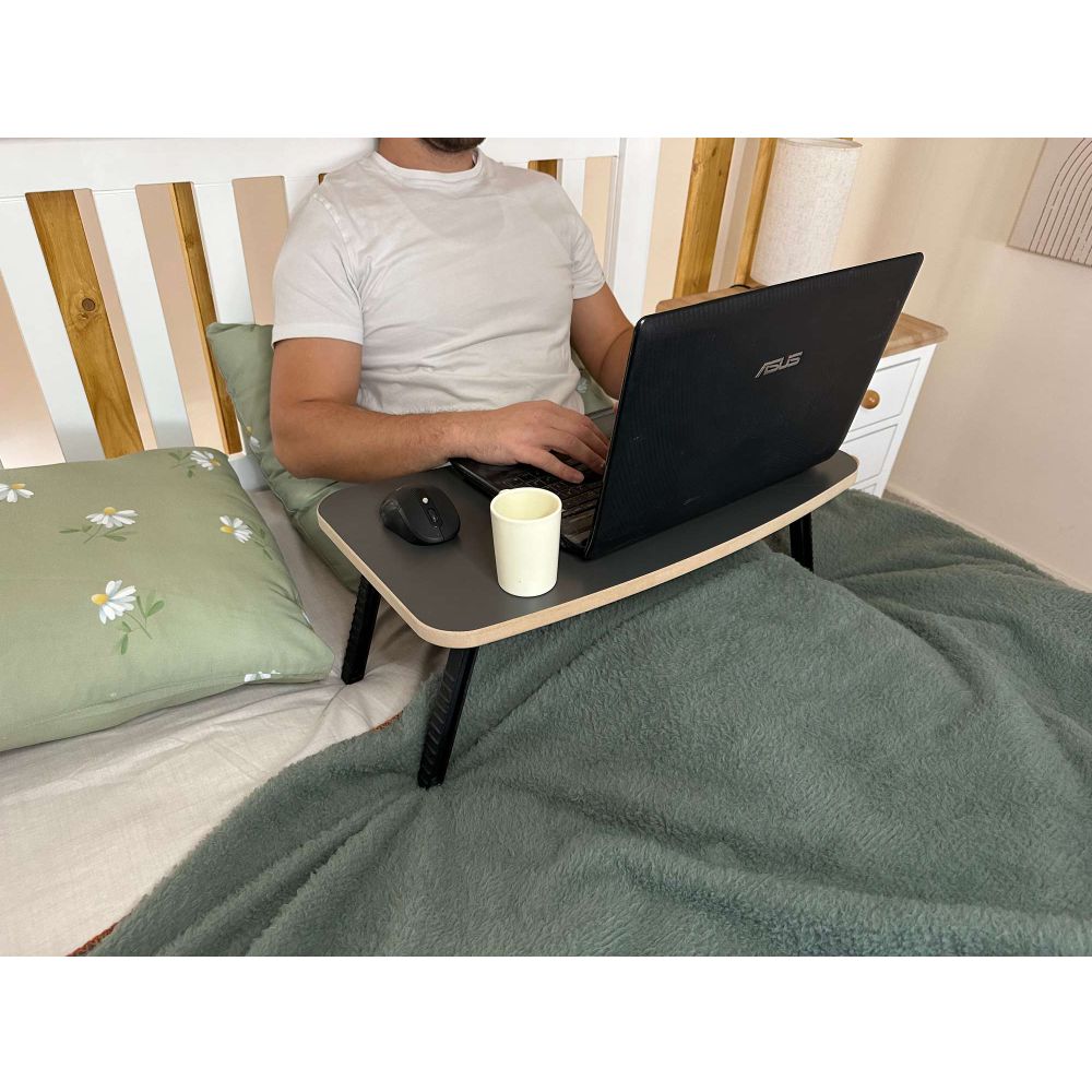 Milton - Antracitni Sto za Laptop slika 2