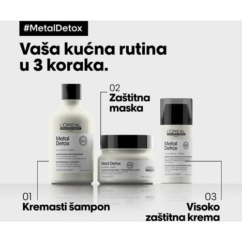 Loreal Professionnel Paris Metal Detox Profesionalni kremasti šampon za čišćenje protiv metala 300ml slika 9