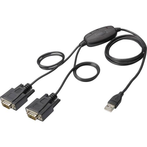 Digitus USB 1.1, serijsko sučelje adapter [1x muški konektor USB 2.0 tipa a - 2x 9-polni muški konektor D-Sub] slika 1