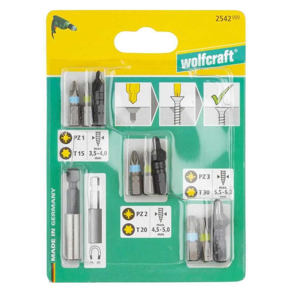 Wolfcraft Set Bitova PZ / TX i Upuštača Za Drvo / 10 dijelni - 2542000 slika 6