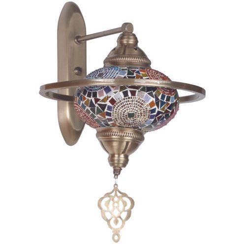 Yeni Macellan Aplik Mozaik Camlı - 7788-4A Multicolor Wall Lamp slika 1